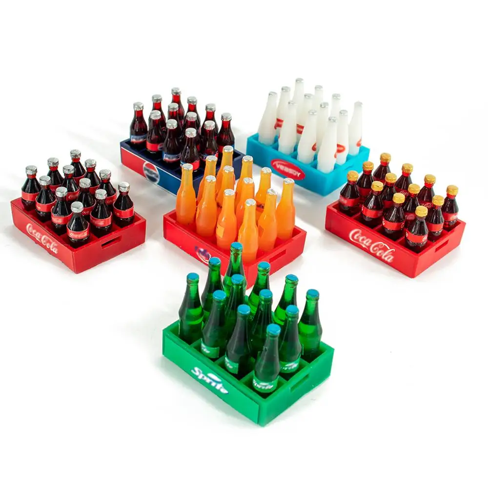 

Mini Wine Bottle Glass Bottle Wooden Wine Barrel Simulation Drinks Model for 1/10 RC Crawler Car TRX4 Tamiya Traxxas Scx10 D90