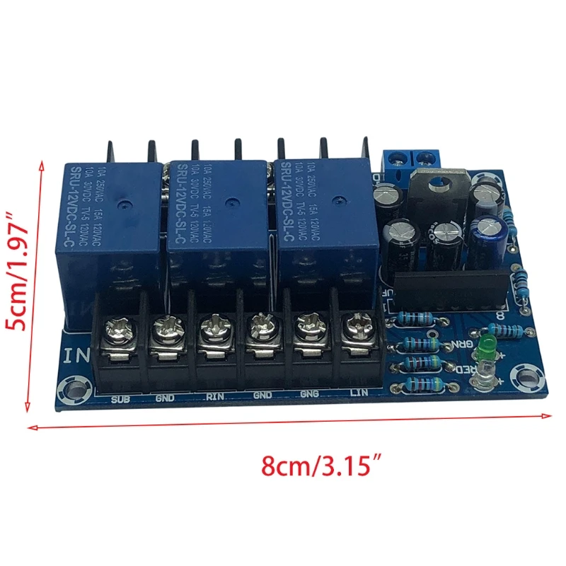 

Speaker Protection Circuit Board AC 12-18V 3-channel Power Amplifier Module BTL Speaker Protector Finished Board