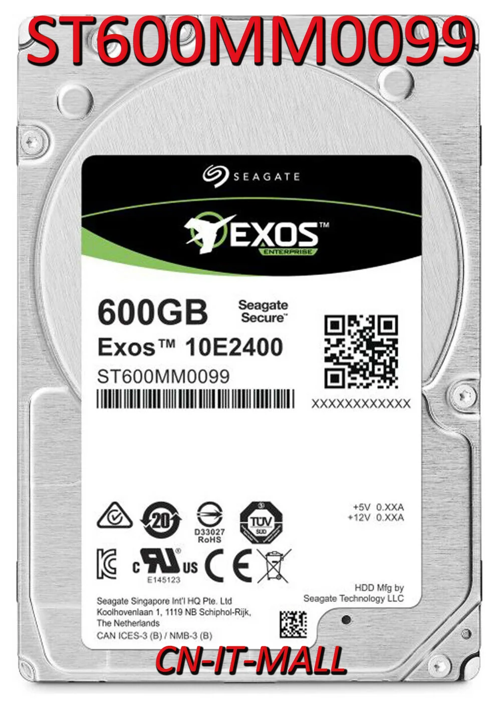 

Seagate ST600MM0099 600GB 10000 RPM 256MB Cache SAS 12Gb/s 2.5" Internal Enterprise Hard Drive