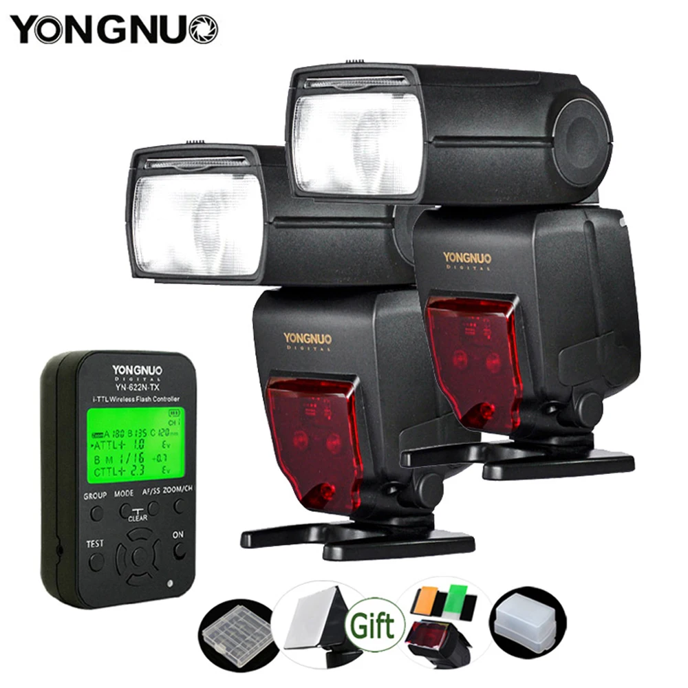 Светодиодная лампа для видеосъемки YONGNUO YN685 2 4G TTL HSS Speedlite + YN622 TX триггера