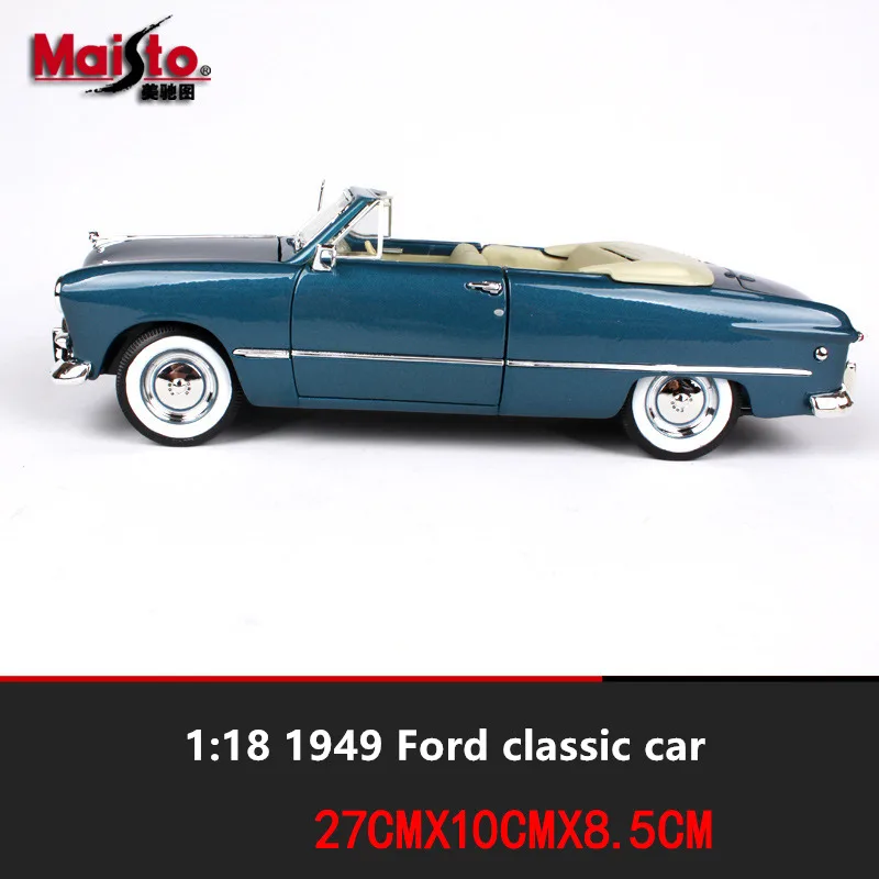 Maisto 1:18 1950 Ford с мягким верхом автомобильный брелок для автомобильных ключей