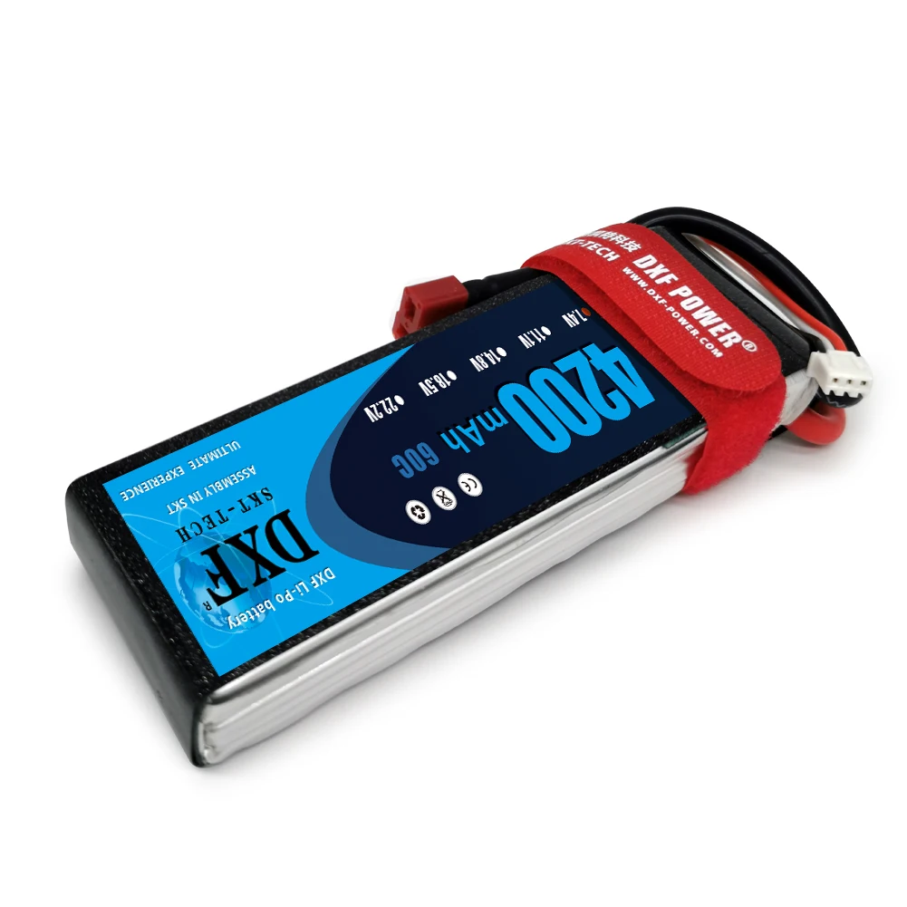 2 шт. DXF хорошее качество RC Lipo батарея 2S 7 4 В 4200 мАч 60C Макс 120C для самолета дрона