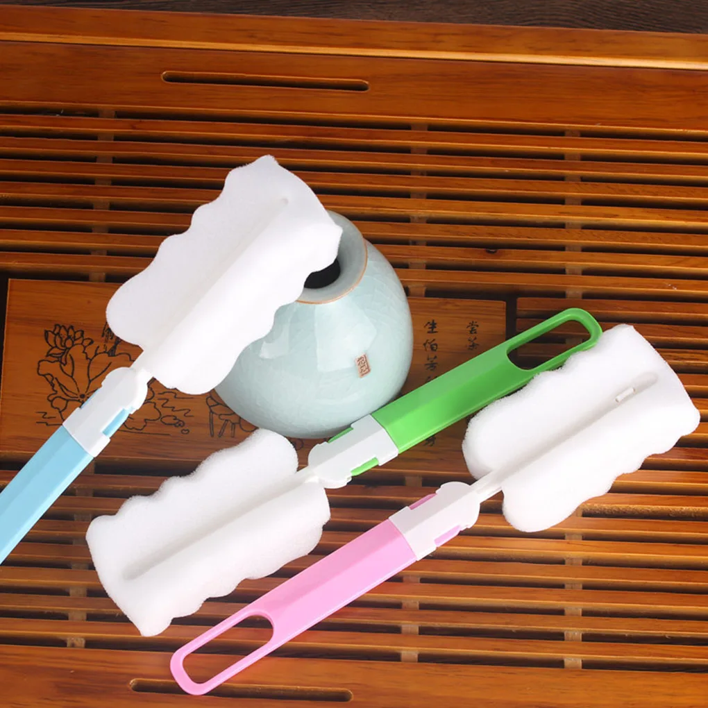 

25cm Sponge Cleaning Cup Brush Long Handle Thermal Insulation Bottle Brush Supplies Home Kitchen Cup Brush Cleaning Tool