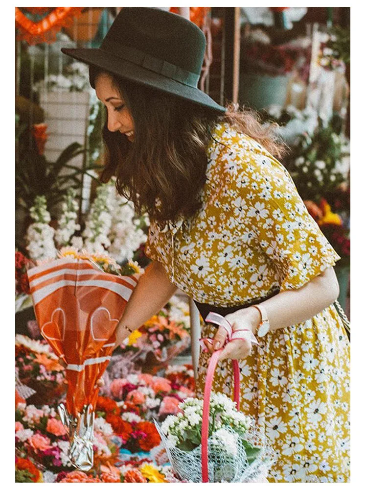 Dotfashion платье имбирного цвета с принтом и рюшами, с бантом, с завязками на шее, летнее платье с круглым вырезом, с коротким рукавом, длиной до колена, ТРАПЕЦИЕВИДНОЕ праздничное платье
