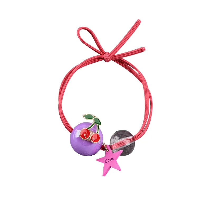 M MISM Fruit Cute Girls Women Colorful Ball Sweet Kid Ponytail Holder Scrunchy Rubber Elastic Hair Band Gum for Accessories | Детская