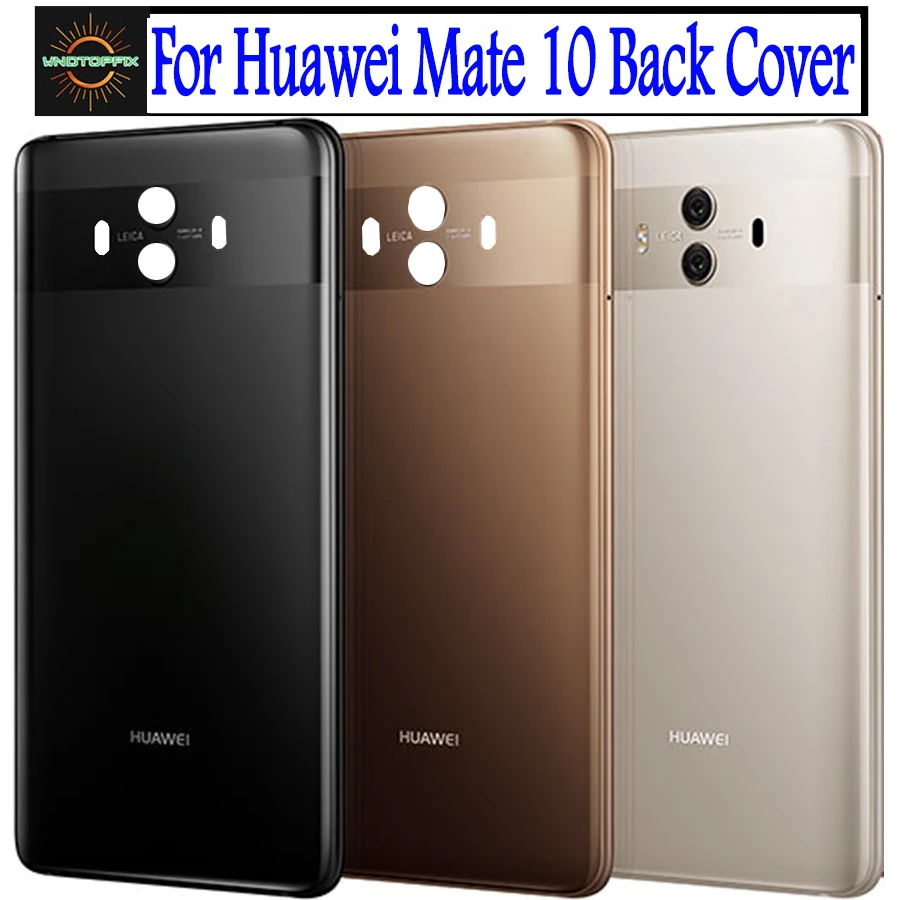 Huawei Mate 10 Задняя крышка батареи Панель задняя корпус дверь для стеклянная