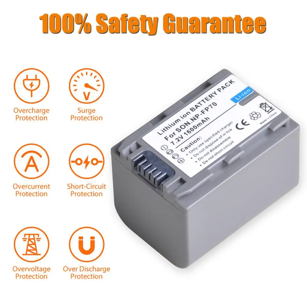 Аккумулятор для Sony NP FP70 FP71 NPFP70 NPFP71|Цифровые аккумуляторы| |