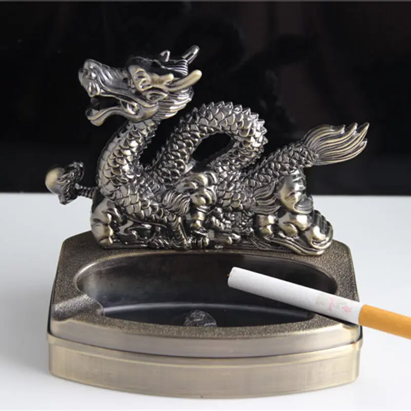 Пепельница для автомобиля в стиле ретро креативный ДРАКОН удачи лошадь дельфин