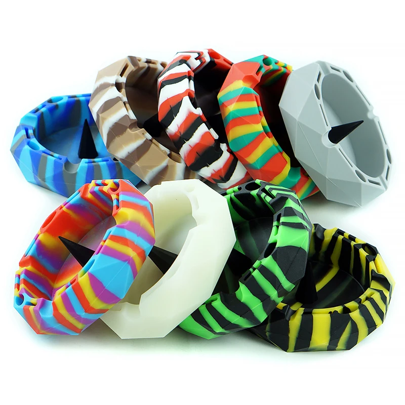 

Creative Ashtrays Silicone Heat-resistant Silicone Ashtray Round Ashtray for Car Cigarette Ashtray Outdoor Smoking Accessories