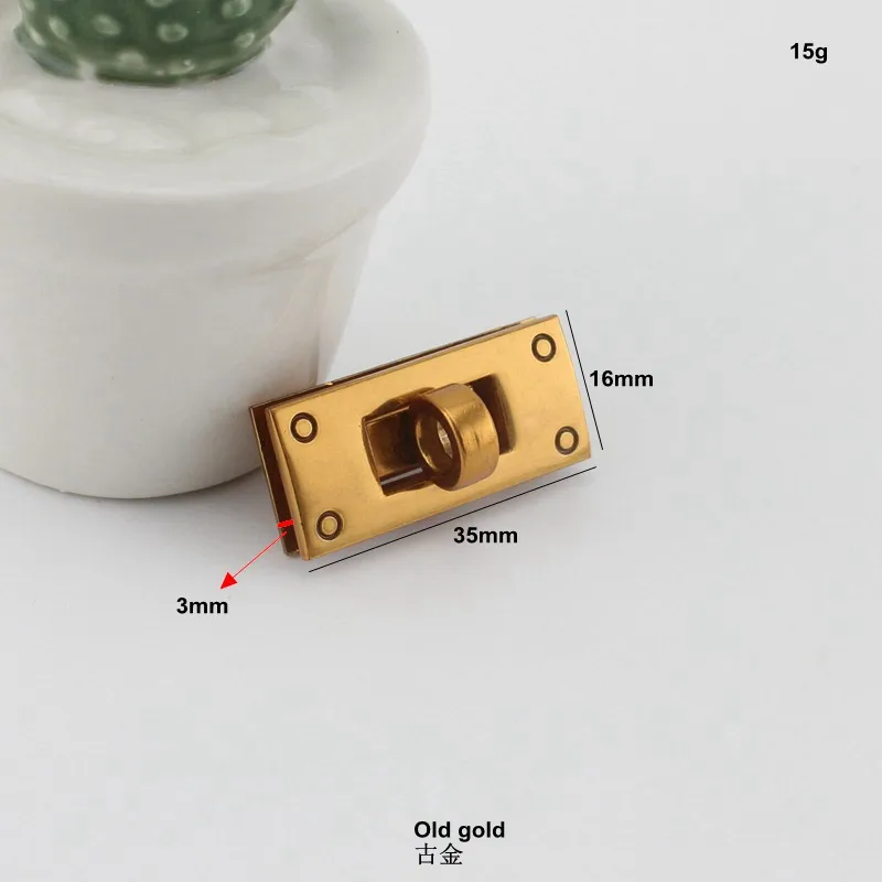 5 комплектов новинка старинная Золотая зеркальная Пряжка модный Поворотный
