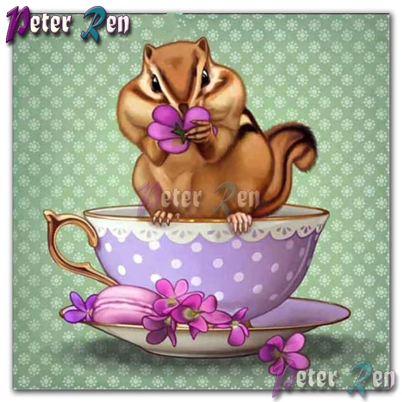 

5d animal Diamond Painting Cartoon hamster Embroidery Picture Square or round Cross stitch Home Decoration birthday present