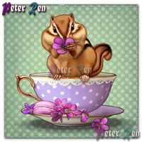 5d animal diamond painting cartoon hamster embroidery picture square or round cross stitch home decoration birthday present