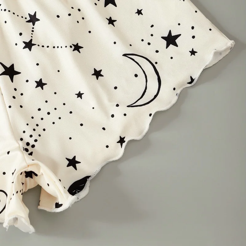 

Sleepwear Home Suit Summer V Neck Sexy Pyjamas Women Pijama Femme Spaghetti Strap Loose Print Lovely Nightie
