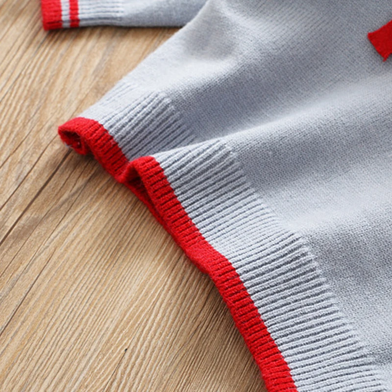 Keelorn Girls Dresses Spring Winter Wool Knitted Sweater Girl Bow dress For Party Wedding Baby Clothes Pleated | Детская одежда и