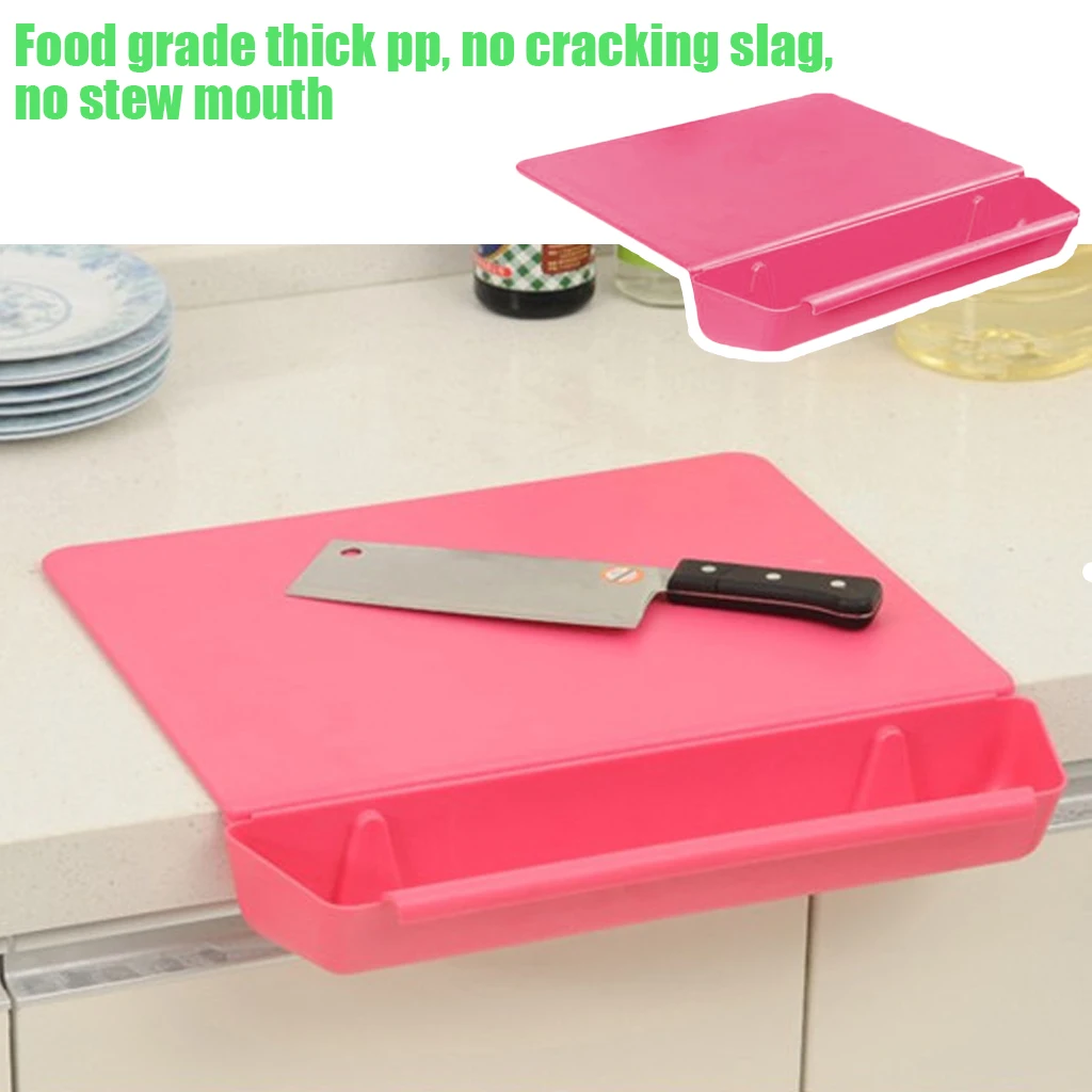 Разделочная доска 2 в 1 с ящиком для хранения практичная кухонная приготовления