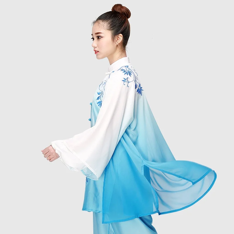 Комплект из 3 предметов Женский костюм китайского воина форма ушу женский кунг фу