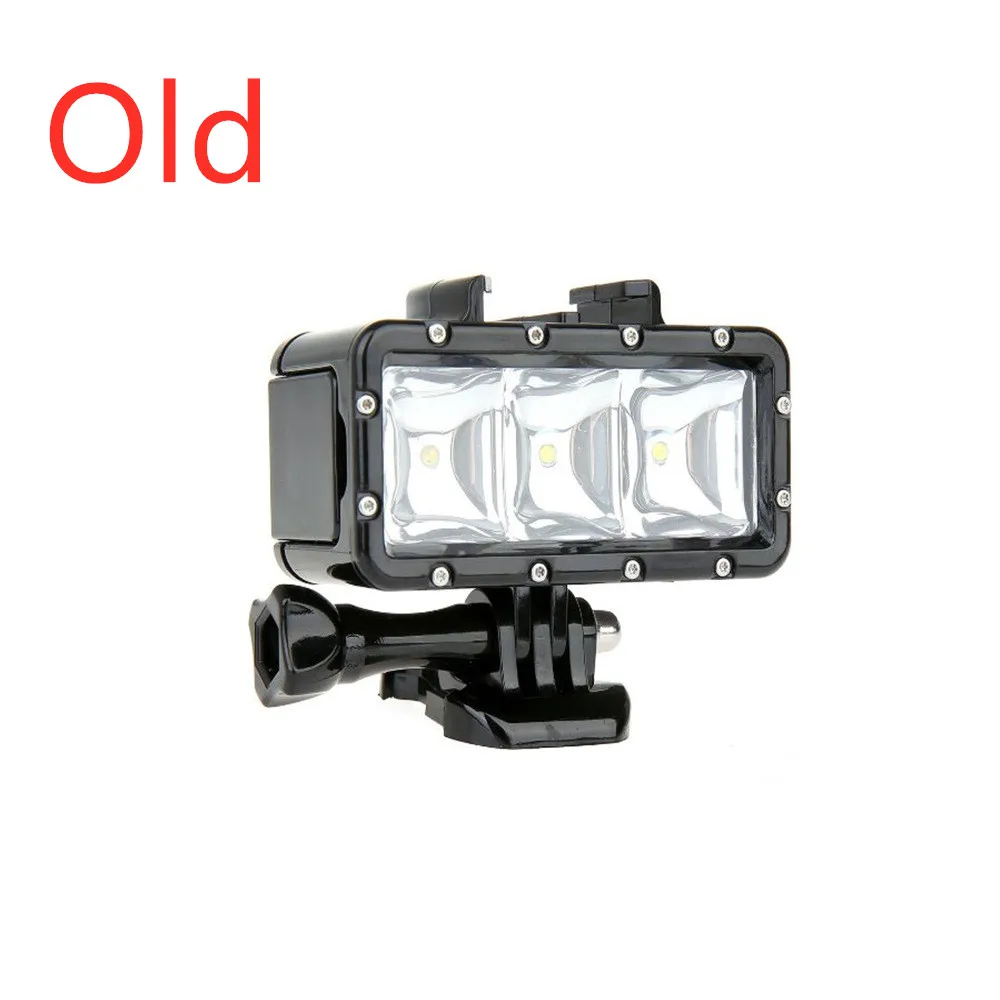 Old Для Gopro Hero8 7 6 5 SJCAM SJ5000 Xiaomi yi Mijia eken H9 экшн/зеркальная камера Подводная световая лампа для съемки вспышка светильник для дайвинга - Цвет: Old