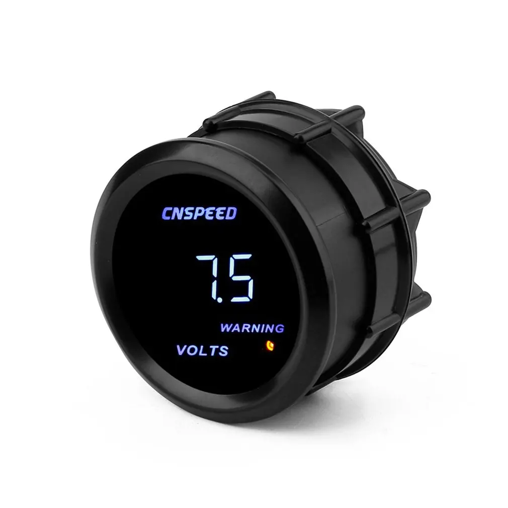12V 52 мм светодиодный Дисплей Цифровой вольтметр Мини Напряжение тестер для авто