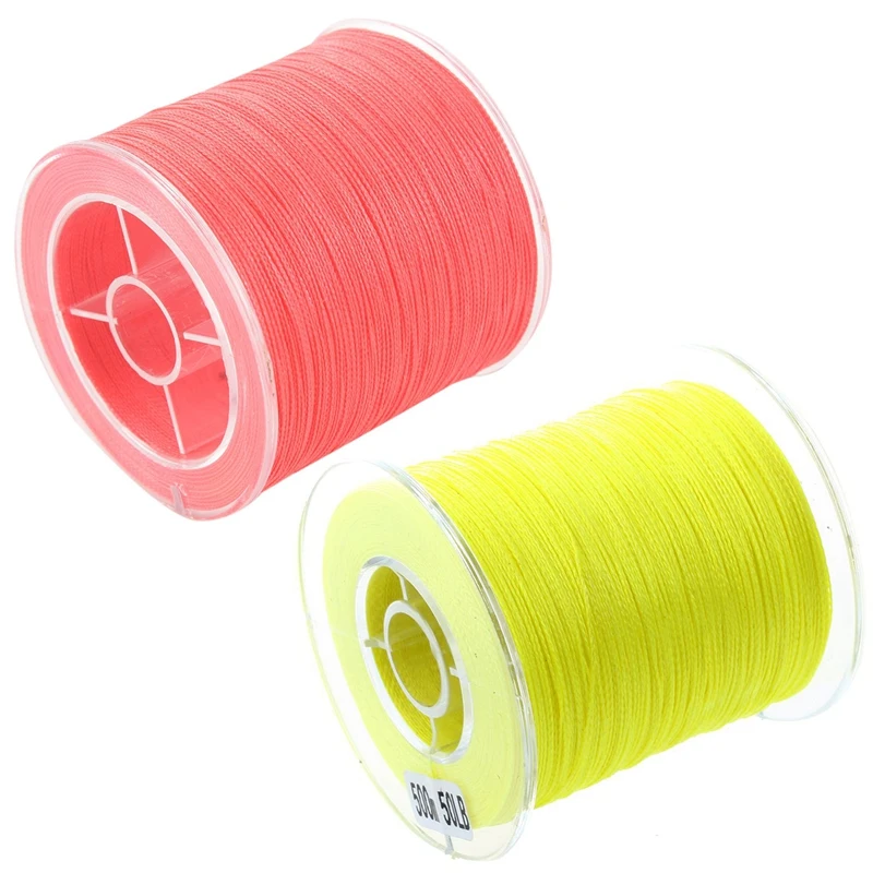 

Леска рыболовная плетеная, 4 нити, 500 м, 50 фунтов, 2 шт.