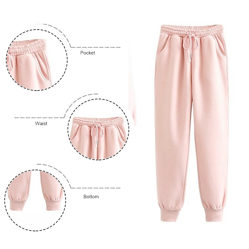

2021 Spring Autumn Women Tracksuit 2 Pieces Set Oversize Hoodies Sweatshirt and Jogging Pants Sport Suits Solid Run Sportswear