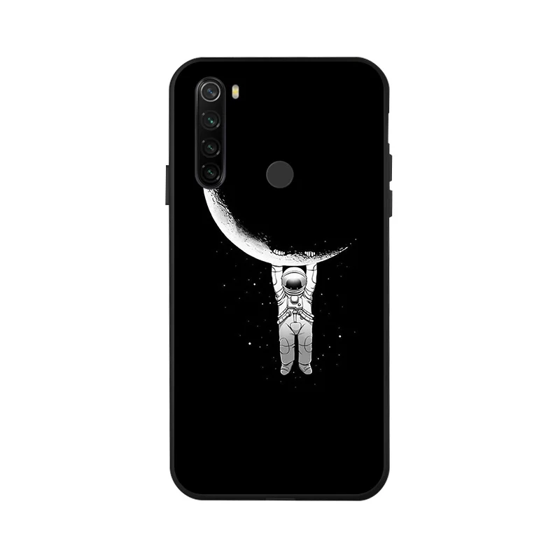x061 Чехол для Redmi Note 8 T, 3D, сделай сам, Окрашенный черный, силиконовый, мягкий, ТПУ, матовый чехол для телефона, для Xiaomi Redmi Note 8 Pro 8 T, задняя крышка, чехол - Цвет: x061