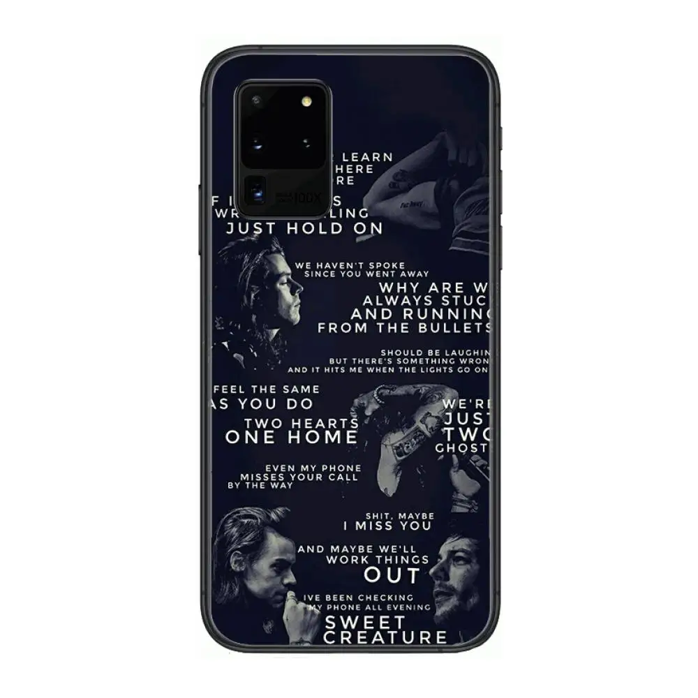 

One direction-one way Style Phone cover hull For SamSung Galaxy S 6 7 8 9 10 20 21 Plus Edge E note 5G Lite Ultra black soft b