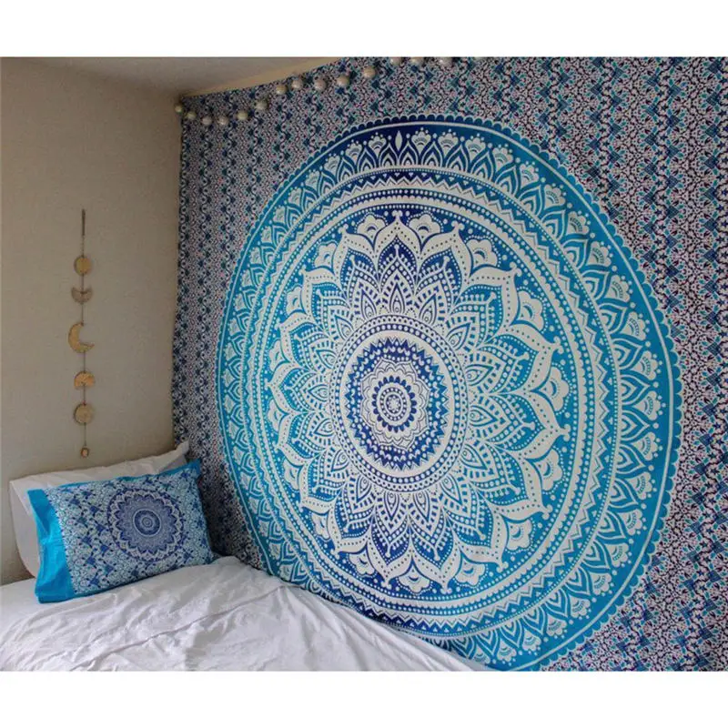 Индийская МАНДАЛА ГОБЕЛЕН настенный подвесной в технике макраме настенная ткань