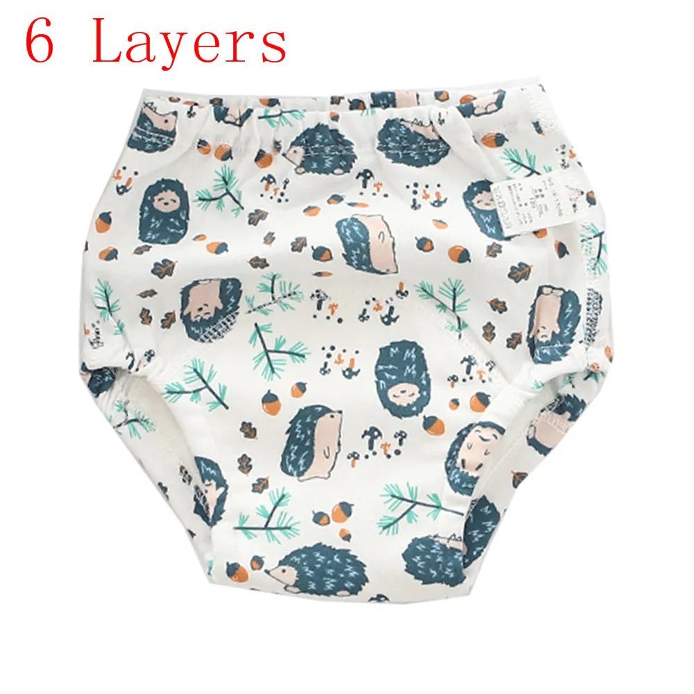 Многоразовые тренировочные штаны для детей 6 слоев водонепроницаемого