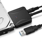 Кабель USB 3,0 к SATA 3, переходник с Sata на USB, кабели, Поддержка 2,53,5 дюйма, внешний адаптер SSD HDD, соединение с жестким диском