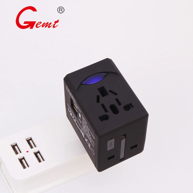 Универсальный сетевой адаптер с двумя USB портами|Электрические вилки| |