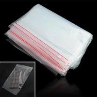 wituse 15x20cm transparent zip bag resealable packing storage bags small clear plastic poly zip storage bags