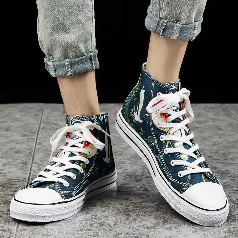 GOODSTUS/Мужская парусиновая обувь в китайском стиле Удобная дышащая для влюбленных