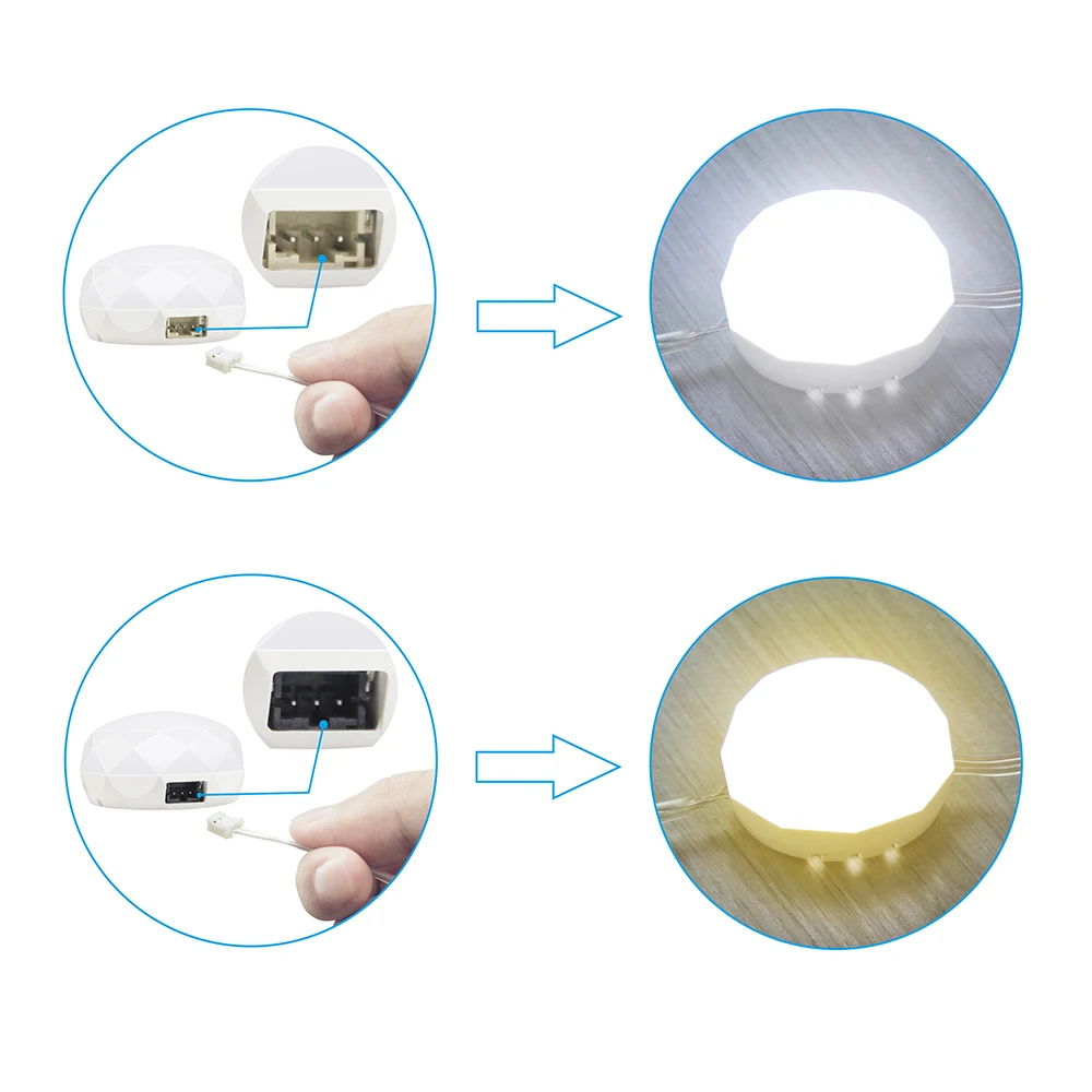 Светодиодный подсветка косметического зеркала с регулируемой яркостью 8 штук