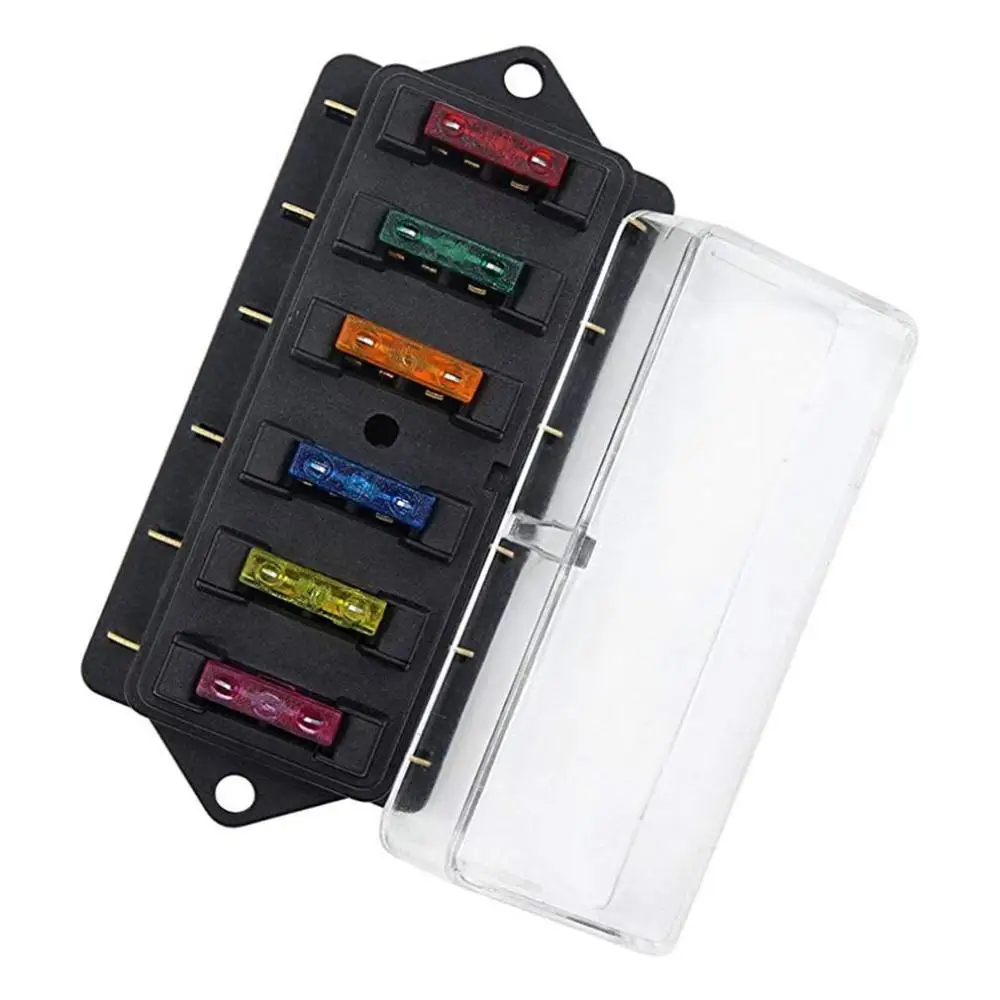 6 Путь цепи Стандартный АТО лезвие предохранителей DC 12V/24V автомобильный блок