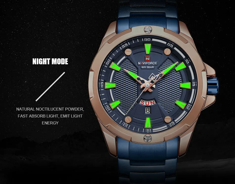 NAVIFORCE мужские часы лучший бренд класса люкс Модные кварцевые мужские s часы водонепроницаемые спортивные мужские военные наручные часы Relogio Masculino