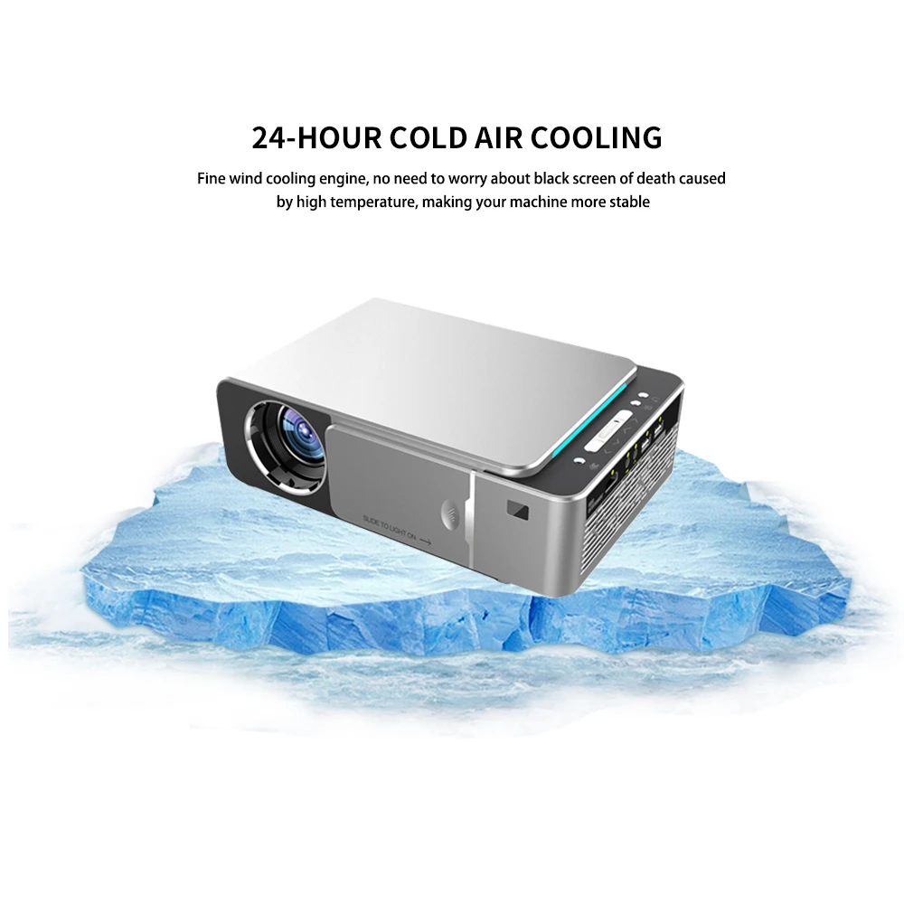 VCHIP ST6 Mini Projector For Home Theater Supports 1080P WiFi TV LED HDMI USB Portable Media Player Smart Phone Beamer With Gift |