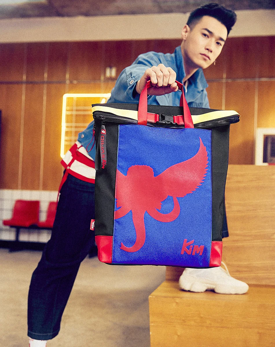 Рюкзак OIWAS KiM Модный Черный дорожный рюкзак для студентов колледжа и школы