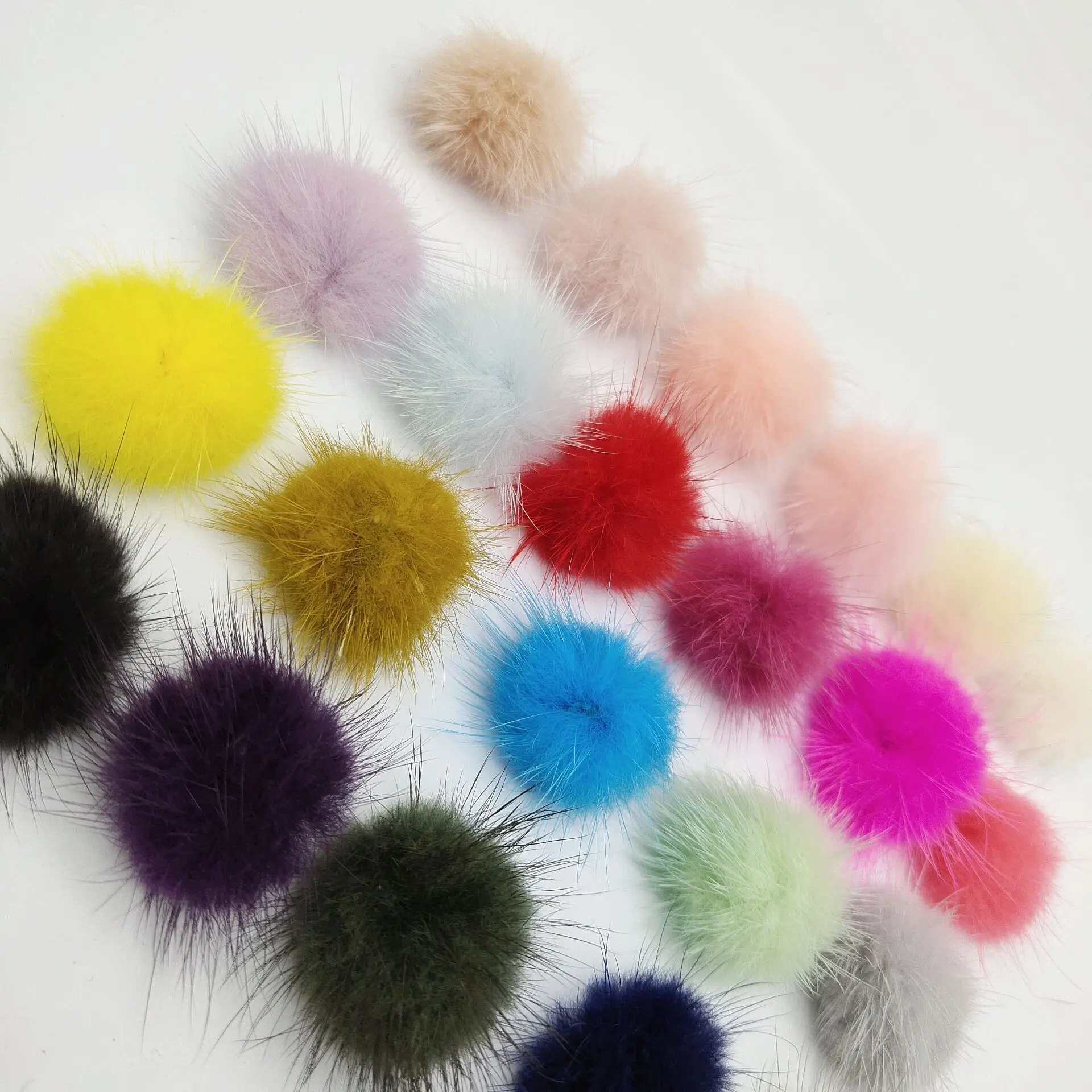 10 шт. 30 мм Высокое качество норковая меховая шапка для серьги ожерелье