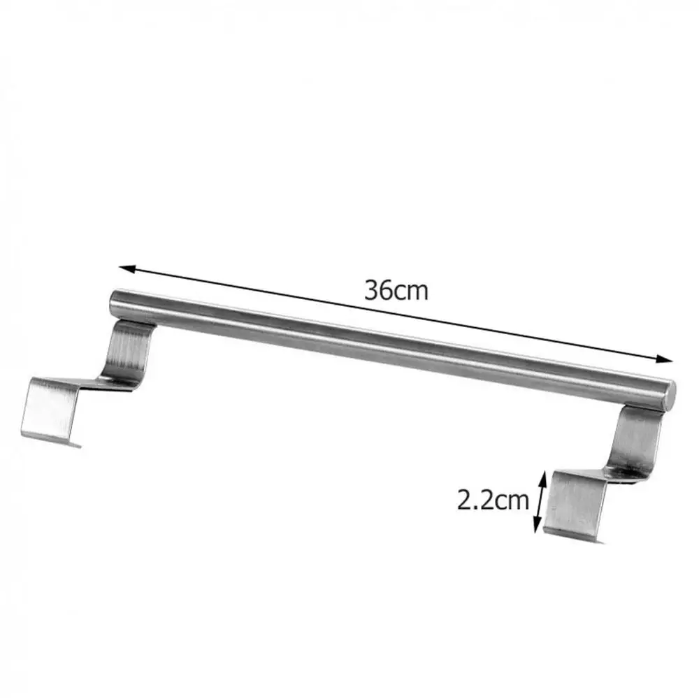 L 36x2.2CM Полка для хранения полотенец из нержавеющей стали, полка для ванной комнаты, стойка для полотенец, кухонный шкаф, вешалка на шкаф, дверь, грудь, подвесная полка для хранения вещей - Цвет: L 36x2.2CM