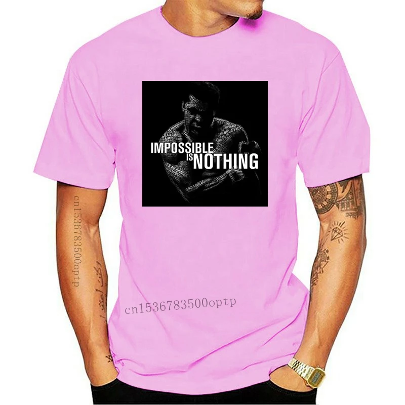

New Mohamed Ali impossible is nothing T shirt boxing mohamed ali quote
