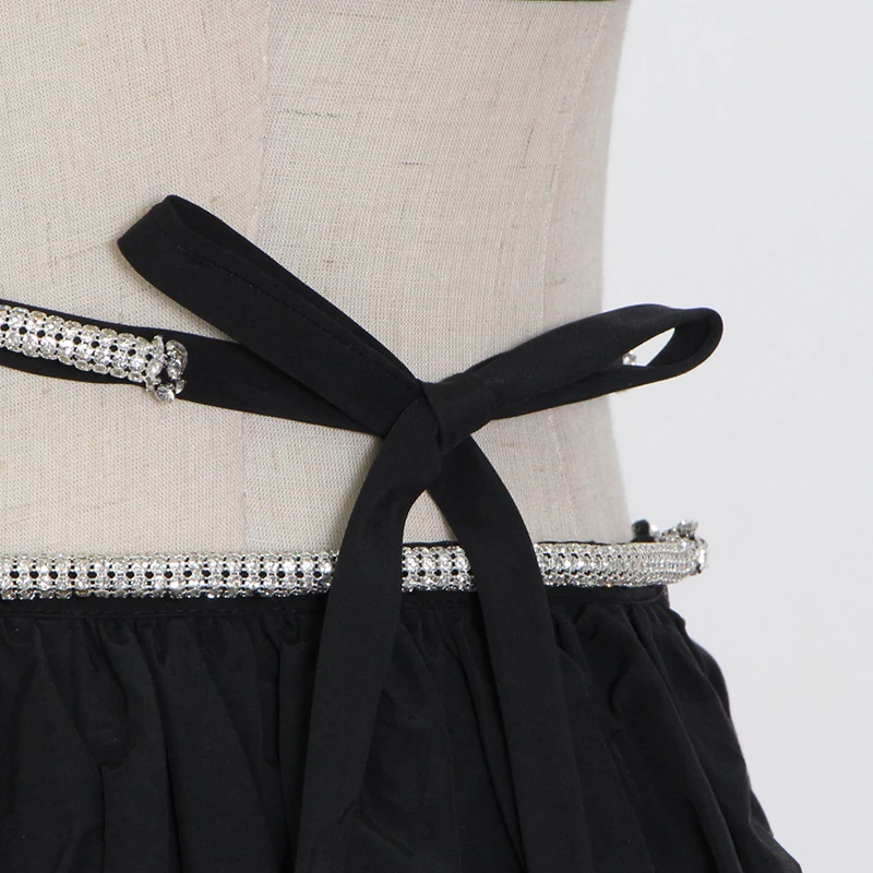 

Black Dress For Women Diagonal Collar Sleeveless Hollow Out Designer Asymmetrical Dresses Female 2021 Clothing New