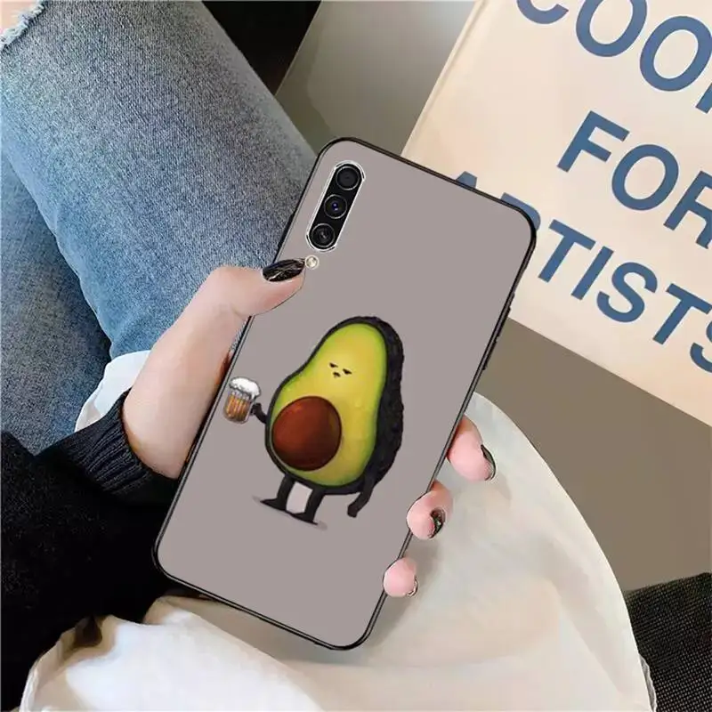 

Cartoon Fruit Avocado lovely Phone Case For Samsung galaxy S 9 10 20 A 10 21 30 31 40 50 51 71 s note 20 j 4 2018 plus