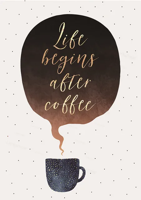 Lankshear на холсте печати плакатов Кухня украшение красивый Мрамор разных кофейные