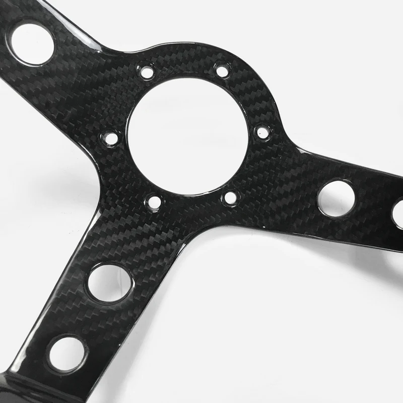

For Civic Supra BRZ GT86 FT86 MX5 GTS JDM D Type Carbon Fiber Steering Wheel (340mm diameter,deep around 60mm,6 bolts 70mm PCD)
