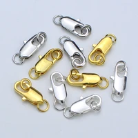 30pcslot lobster clasp with open jump ring necklace bracelet clasps for diy jewelry making supplies findings accessories