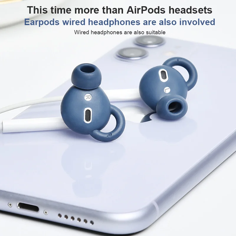 

Dustproof Silicone Earbuds Cover For Apple Airpods 1/2 Soft Protective Caps Ear Tips Protector Earphone Replacement Accessories