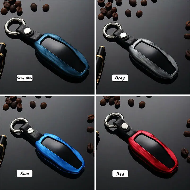 1 шт. Роскошный брелок для ключей из алюминиевого сплава Карманный чехол с