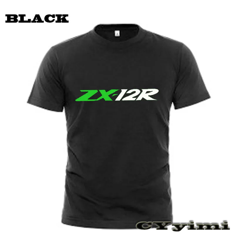 Для KAWASAKI ZX12R ZX-12R футболка для мужчин новая с логотипом 100% хлопковые летние