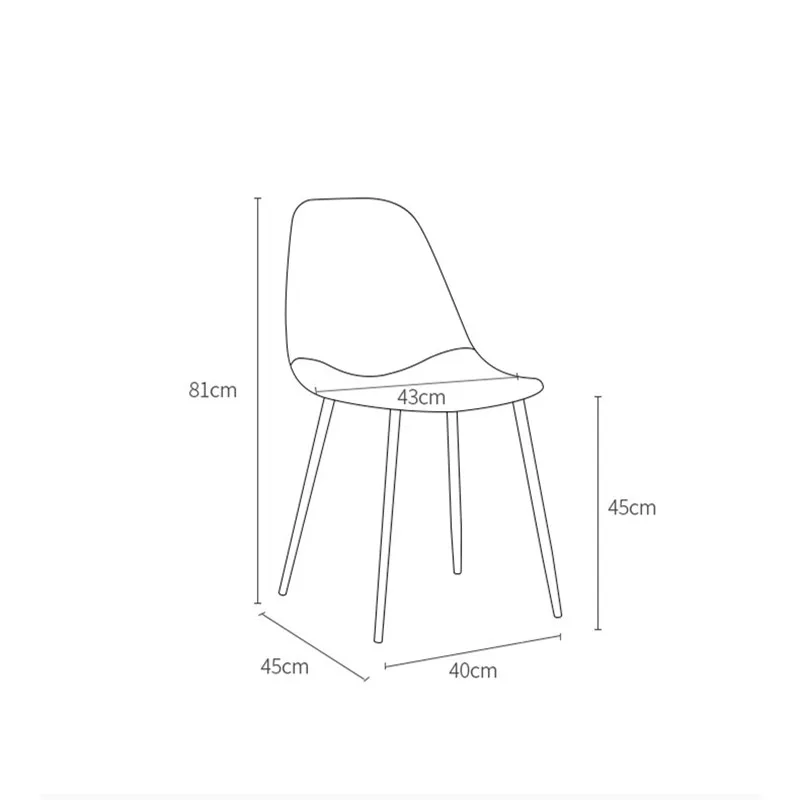 Современный классический обеденный стул в скандинавском стиле роскошный мягкий