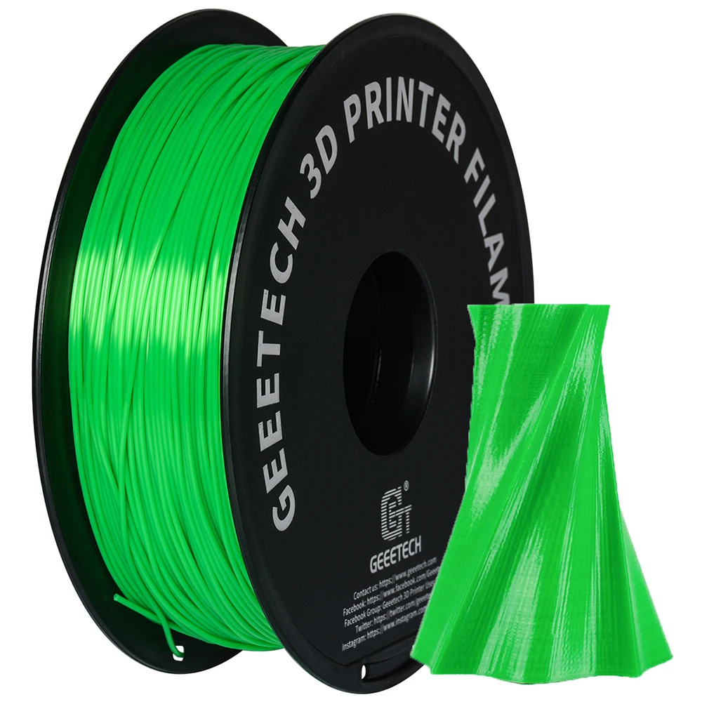 Geeetech 1 кг PLA нить 75 мм кг/рулон для 3D принтера с белым черным мути цветом светящийся